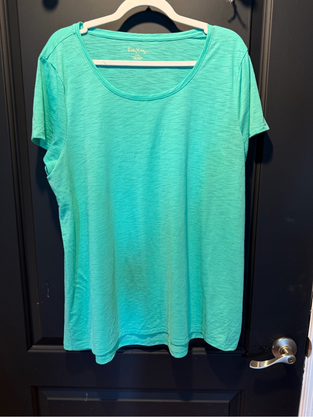 Lilly Pulitzer Short Sleeve Scoop Tee in Aqua